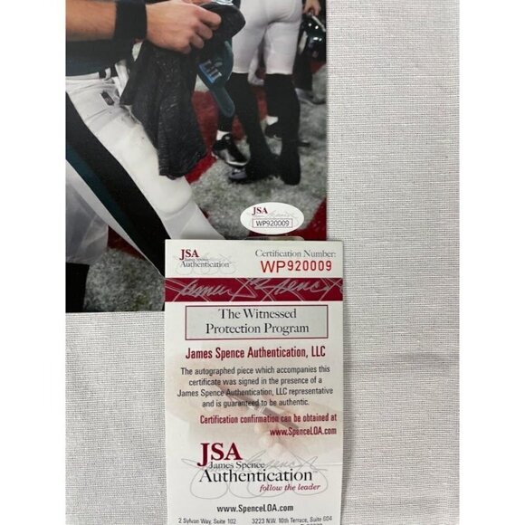 Nate Sudfeld signed autographed Philadelphia Eagles 8x10 SBLII Photo JSA - Picture 3 of 3